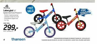 Thansen Løbecykel tilbud