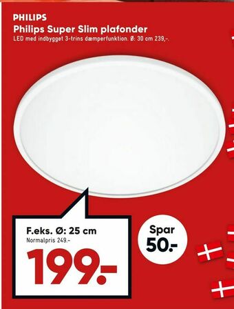 Bilka Philips Super Slim plafonder tilbud