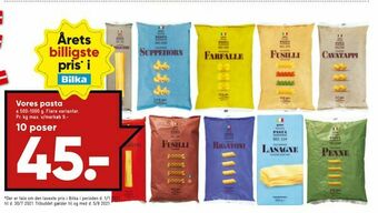 Bilka Vores pasta tilbud