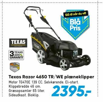 Bilka Texas Razor 4650 TR/WE plæneklipper tilbud