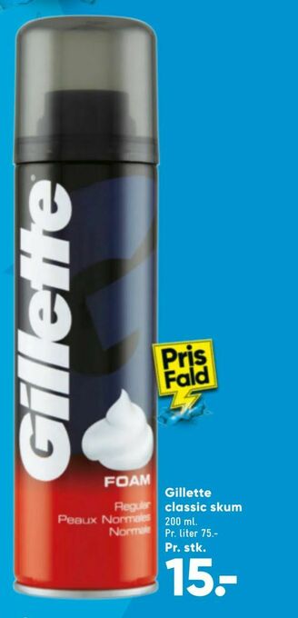 Bilka Gillette classic skum tilbud