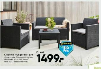 Bilka Alabama loungesæt - grå tilbud