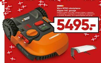 Bilka Worx M700 robotplæne klipper inkl. garage tilbud