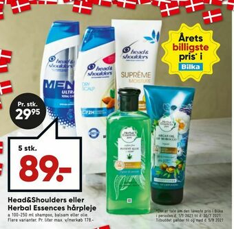 Bilka Head&Shoulders eller Herbal Essences hårpleje tilbud