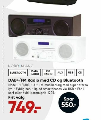 Bilka DAB+/FM Radio med CD og Bluetooth tilbud