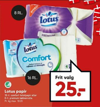 Bilka Lotus papir tilbud