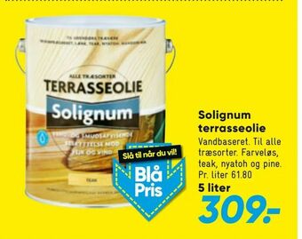 Bilka Solignum terrasseolie tilbud