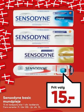 Bilka Sensodyne basic mundpleje tilbud