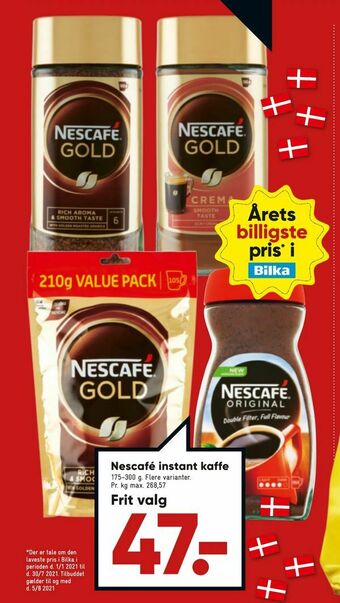 Bilka Nescafé instant kaffe tilbud