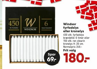 Bilka Windsor fyrfadslys eller kronelys tilbud