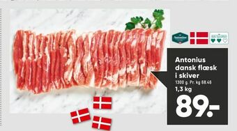 Bilka Antonius dansk flæsk i skiver tilbud