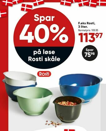 Bilka løse Rosti skåle tilbud