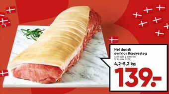 Bilka Hel dansk ovnklar flæskesteg tilbud