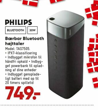 Bilka Bærbar Bluetooth højttaler tilbud