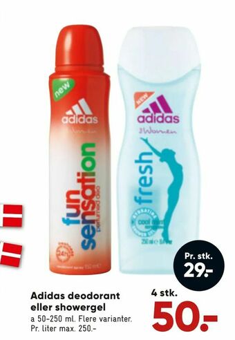 Adidas deodorant eller showergel