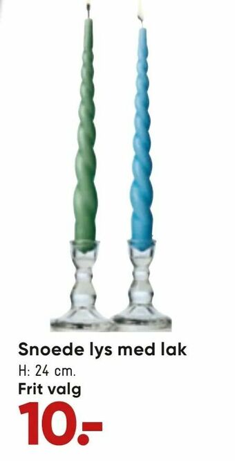 Bilka Snoede lys med lak tilbud