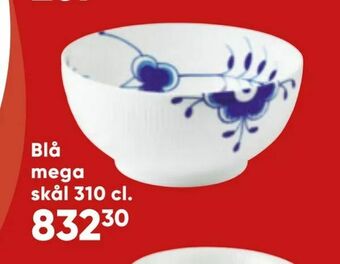 Bilka Blå mega skål 310 cl tilbud