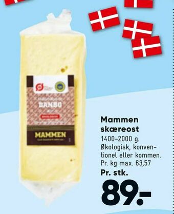 Bilka Mammen skæreost tilbud