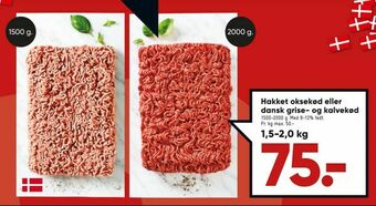 Bilka Hakket oksekød eller dansk grise- og kalvekød tilbud