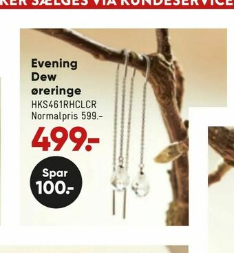 Bilka Evening Dew øreringe tilbud