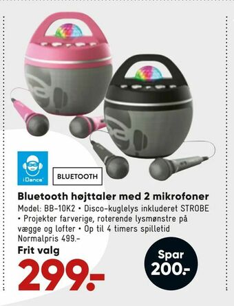 Bilka Bluetooth højttaler med 2 mikrofoner tilbud