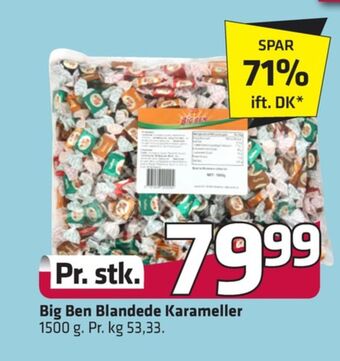Fleggaard Big ben karameller blandede tilbud