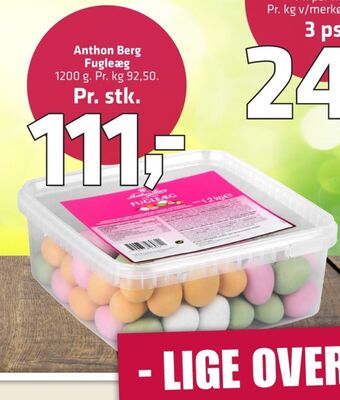 Fugleæg marcipanæg