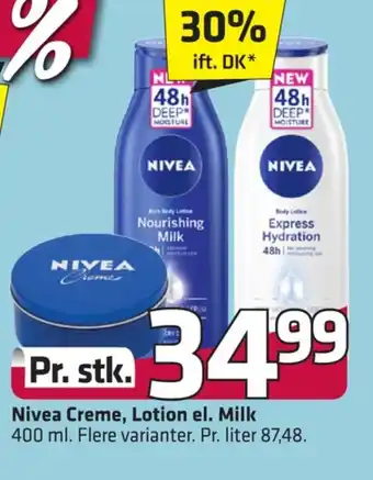 Fleggaard Nivea creme tilbud