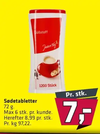 Fleggaard Jeden tag sødemiddel tilbud