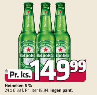 Fleggaard Heineken øl tilbud