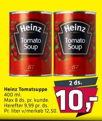 Fleggaard Heinz tomatsuppe tilbud