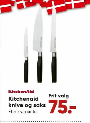 Bilka Kitchenaid knive og saks tilbud