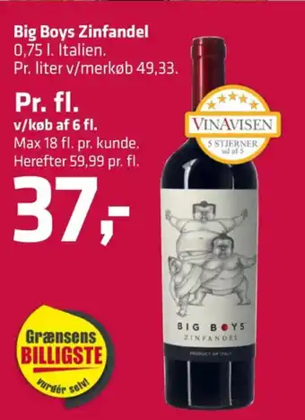 Fleggaard Zinfandel italiensk rødvin tilbud