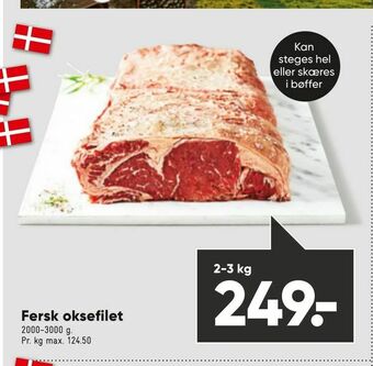 Bilka Fersk oksefilet tilbud