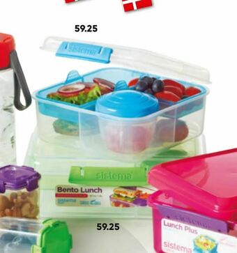 Bilka Tritan swift bottle 600 ml. eller Sistema bento lunch to go 1,65 ml tilbud