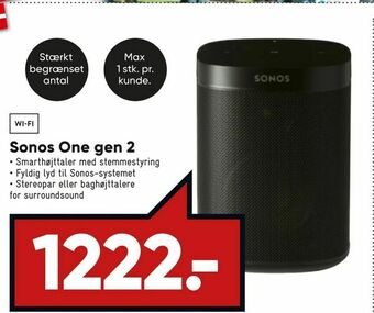 Bilka Sonos One gen 2 tilbud