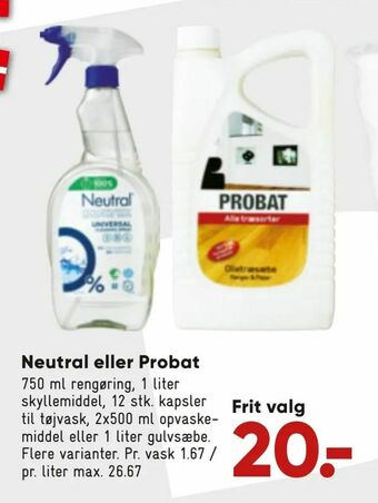 Neutral eller Probat