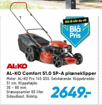 Bilka AL-KO Comfort 51,0 SP-A plæneklipper tilbud