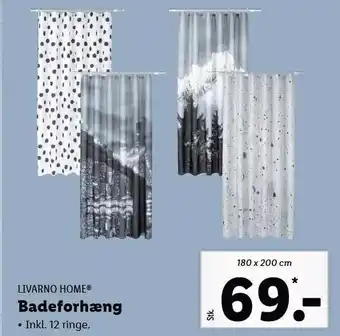 Lidl Badeforhæng inkl. 12 ringe tilbud