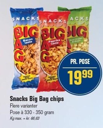 Otto Duborg Snacks big bag chips tilbud