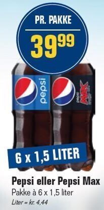 Otto Duborg Pepsi eller pepsi max tilbud