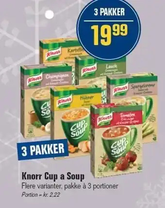 Otto Duborg Knorr cup a soup - 3 pakker tilbud