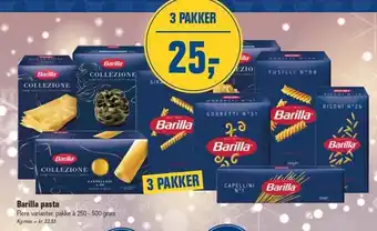 Barilla pasta - 3 pakker