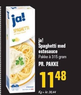 Otto Duborg Spaghetti med ostesauce tilbud
