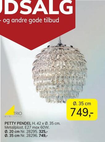 Daells Bolighus Petty pendel tilbud