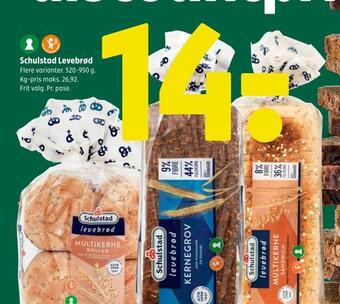 Coop 365 Schulstad levebrød tilbud
