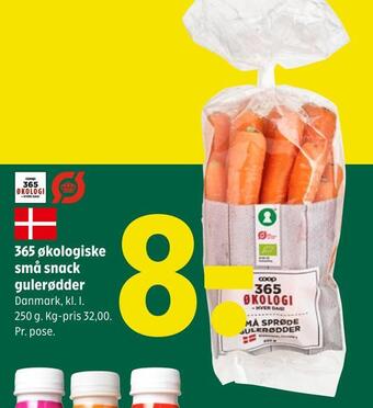 Coop 365 365 økologiske små snack gulerødder tilbud