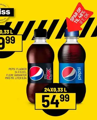 Priss Pepsi flasker tilbud