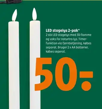 Coop 365 Led stagelys 2-pak tilbud