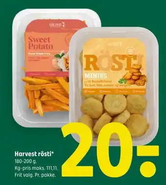 Coop 365 Harvest rösti tilbud